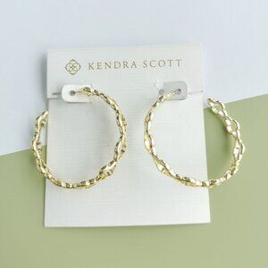 Kendra Scott Abbie Hoop Earrings in Gold